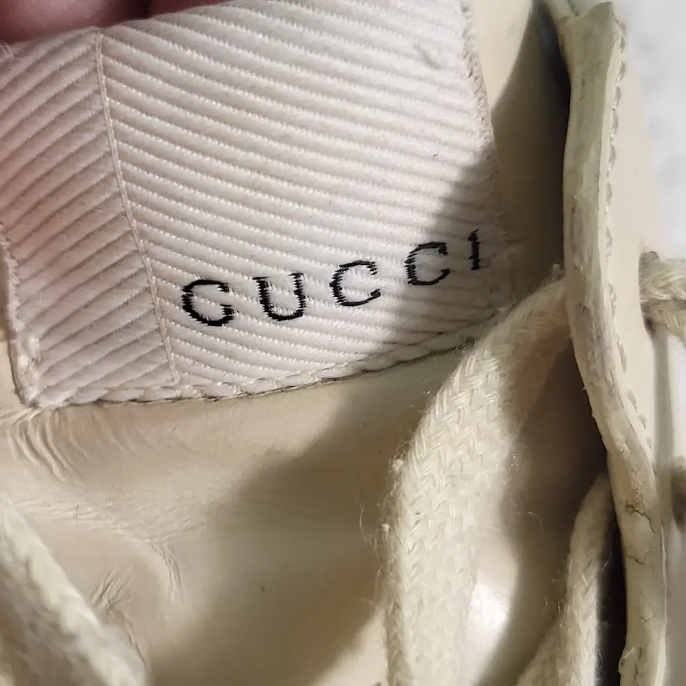 GUCCI  Women's Rhyton 'Lemon Gucci' Leather sneaker size 40 US 10 - Picture 10 of 12